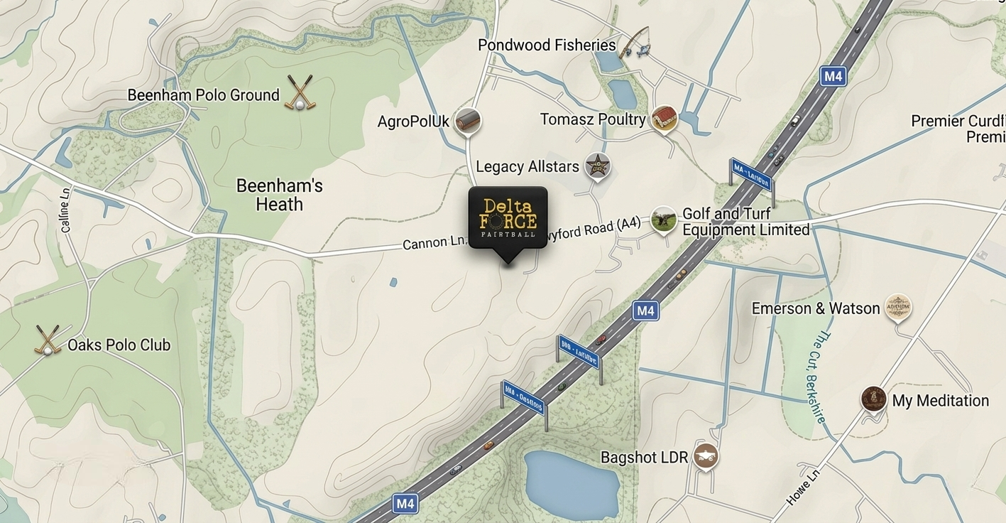 manchester paintball location map